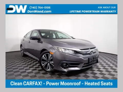 Gray 2017 Honda Civic EX-L for sale in Logan, OH
