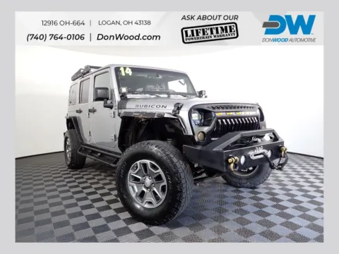 Silver 2014 Jeep Wrangler Unlimited Rubicon for sale in Logan, OH