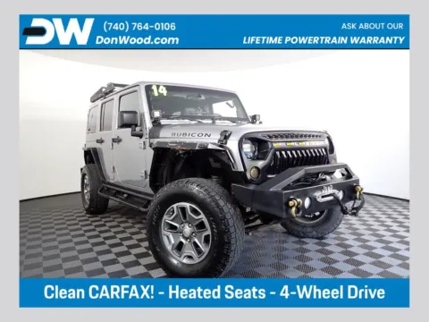Silver 2014 Jeep Wrangler Unlimited Rubicon for sale in Logan, OH