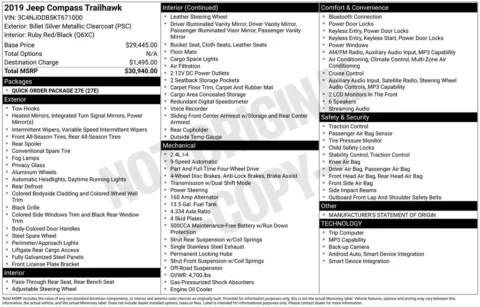 More photos of 2019 Jeep Compass Trailhawk at Don Wood Chevrolet, OH