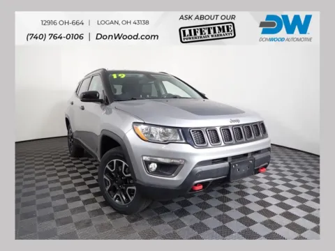 Silver 2019 Jeep Compass Trailhawk for sale in Logan, OH