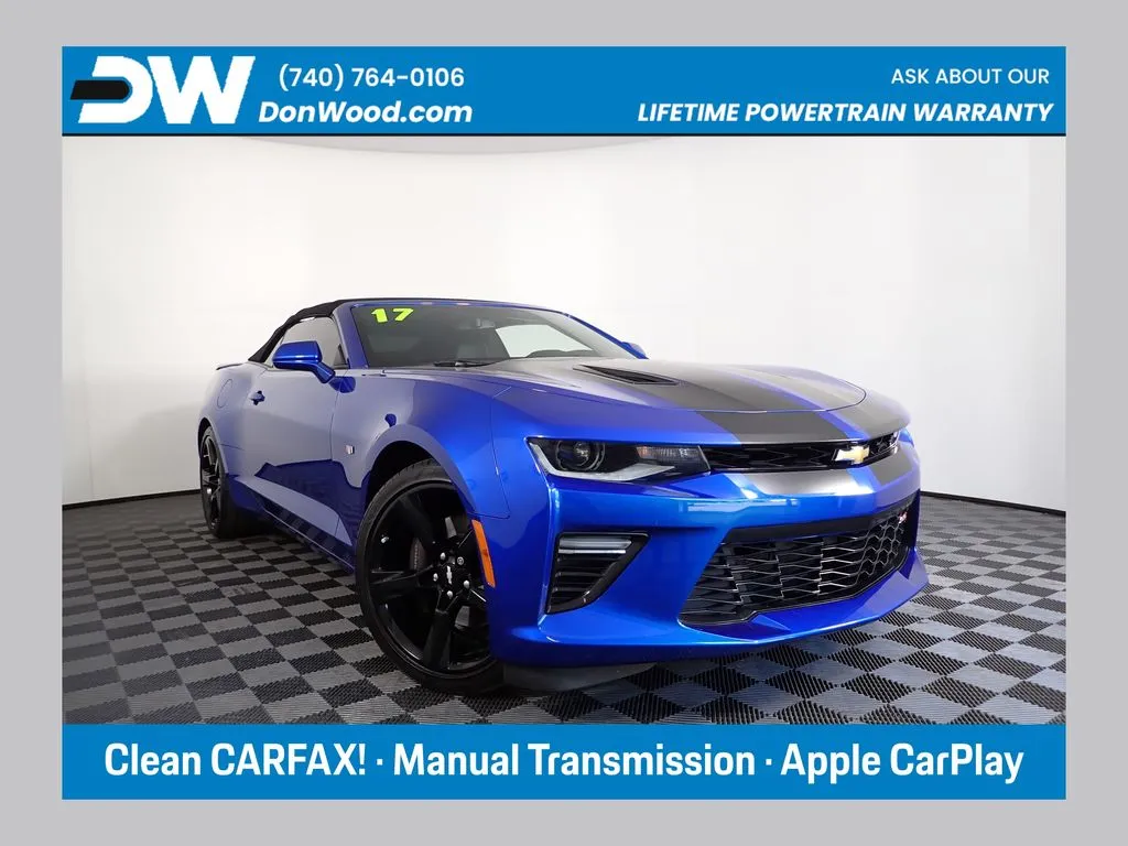 Blue 2017 Chevrolet Camaro SS for sale in Logan, OH