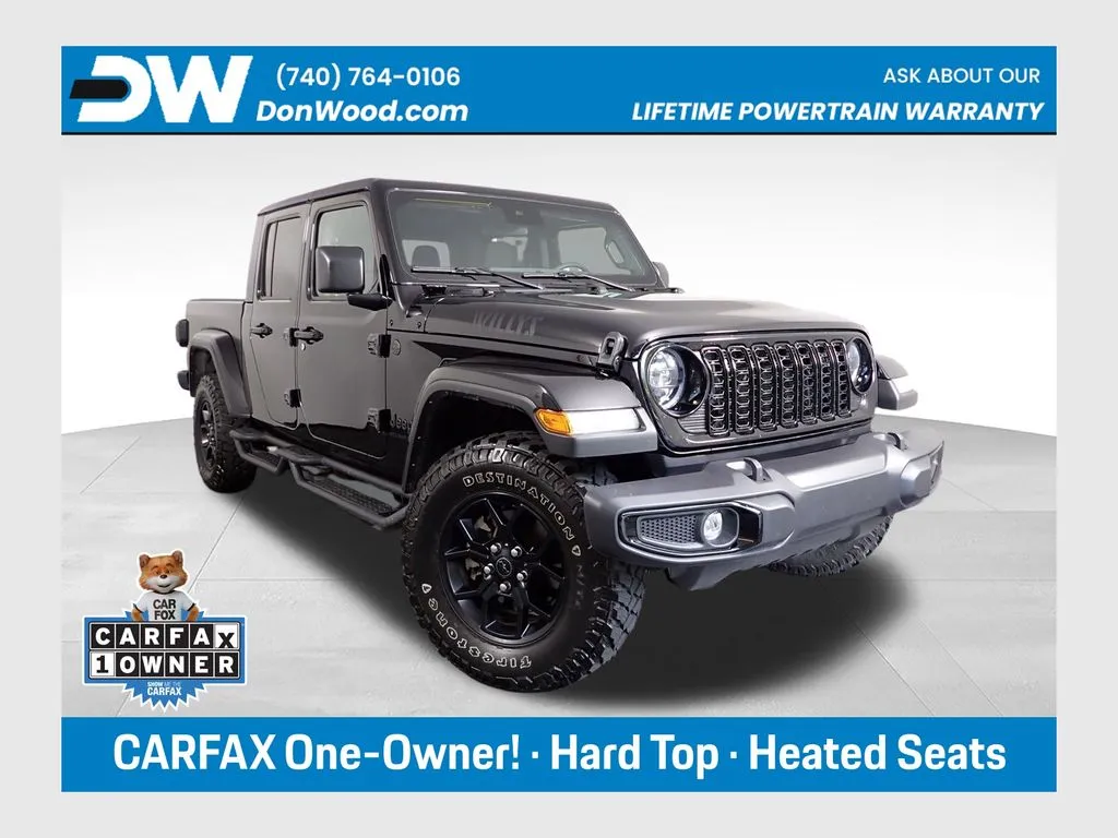 Black 2024 Jeep Gladiator Willys for sale in Logan, OH