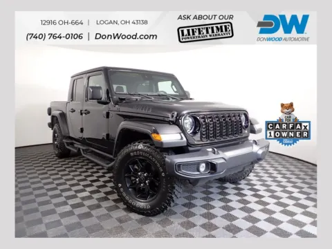 Black 2024 Jeep Gladiator Willys for sale in Logan, OH