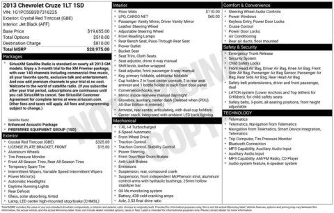 Another view of 2013 Chevrolet Cruze 1LT for sale in Logan, OH at Don Wood Chevrolet