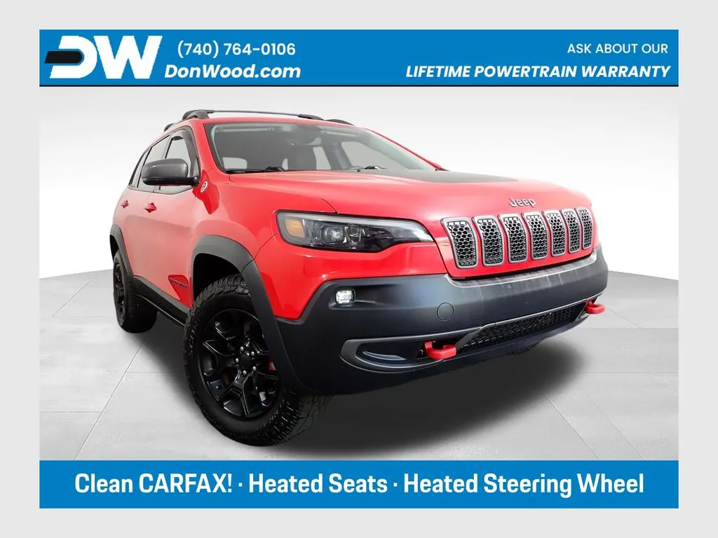 Red 2019 Jeep Cherokee Trailhawk for sale in Logan, OH