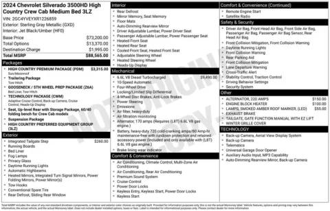 Another view of 2024 Chevrolet Silverado 3500HD High Country for sale in Logan, OH at Don Wood Chevrolet