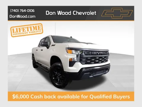 White 2026 Chevrolet Silverado 1500 Custom Trail Boss for sale in Logan, OH