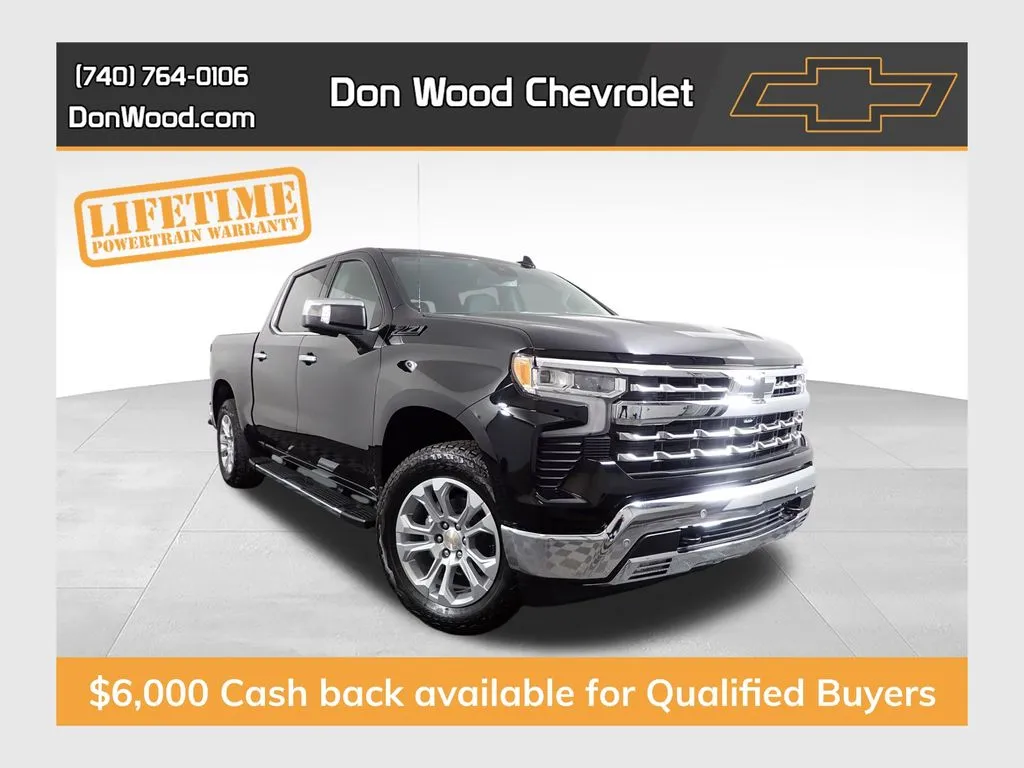 Black 2026 Chevrolet Silverado 1500 LTZ for sale in Logan, OH