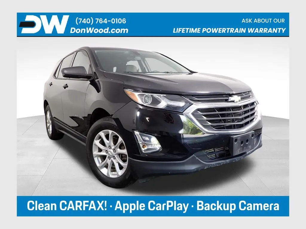Black 2018 Chevrolet Equinox LS for sale in Logan, OH