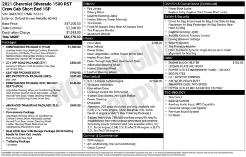 Another view of 2021 Chevrolet Silverado 1500 RST for sale in Logan, OH at Don Wood Chevrolet