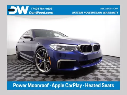 Blue 2018 BMW 5 Series M550i xDrive for sale in Logan, OH