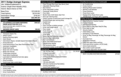 Another view of 2011 Dodge Avenger Express for sale in Logan, OH at Don Wood Chevrolet