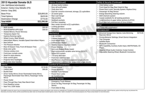 Another view of 2013 Hyundai Sonata GLS for sale in Logan, OH at Don Wood Chevrolet