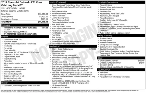 Another view of 2017 Chevrolet Colorado Z71 for sale in Logan, OH at Don Wood Chevrolet