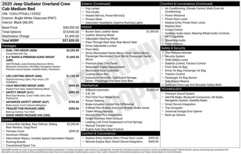 Another view of 2020 Jeep Gladiator Overland for sale in Logan, OH at Don Wood Chevrolet