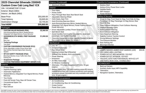 More photos of 2025 Chevrolet Silverado 2500HD Custom at Don Wood Chevrolet, OH