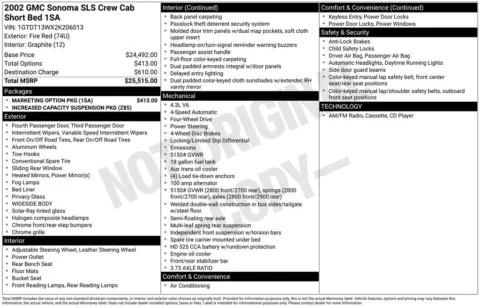 More photos of 2002 GMC Sonoma SLS at Don Wood Chevrolet, OH