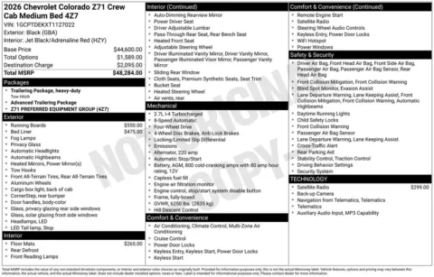 More photos of 2026 Chevrolet Colorado Z71 at Don Wood Chevrolet, OH