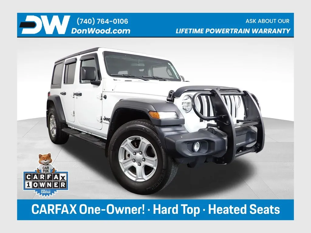 White 2023 Jeep Wrangler Sport S for sale in Logan, OH