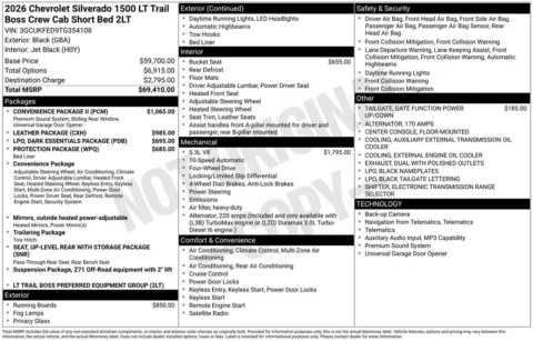 Another view of 2026 Chevrolet Silverado 1500 LT Trail Boss for sale in Logan, OH at Don Wood Chevrolet