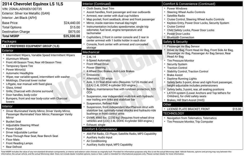 2014 Chevrolet Equinox LS - Photo 6