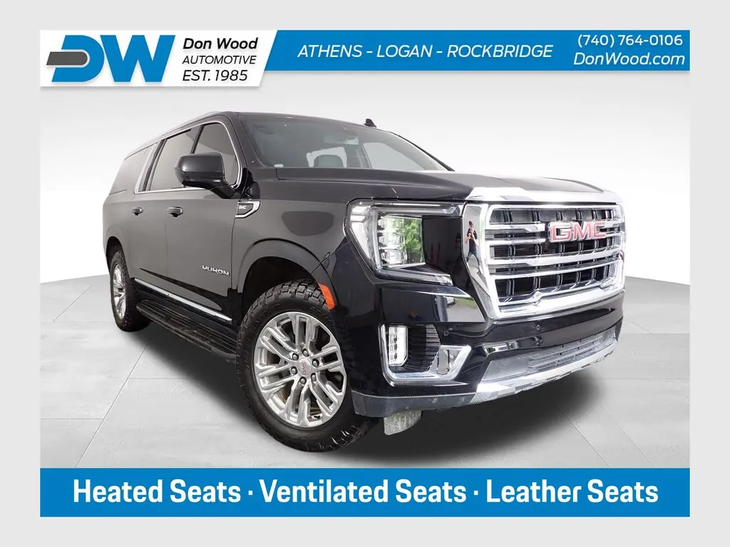 Black 2021 GMC Yukon XL SLT for sale in Logan, OH
