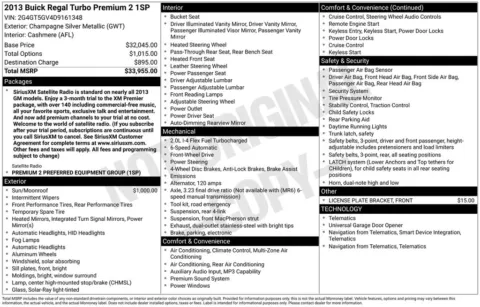 Another view of 2013 Buick Regal Premium II for sale in Logan, OH at Don Wood Chevrolet