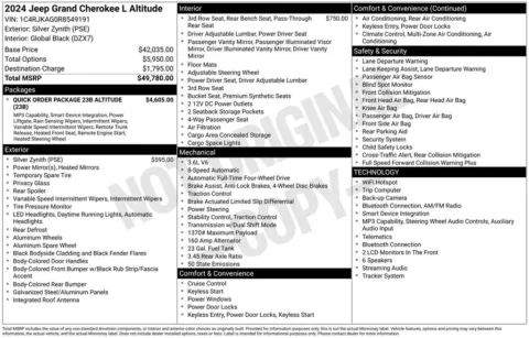 More photos of 2024 Jeep Grand Cherokee L Altitude at Don Wood Chevrolet, OH