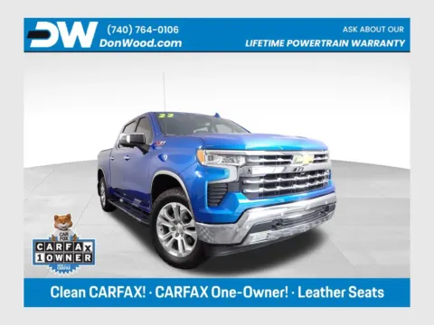 Blue 2022 Chevrolet Silverado 1500 LTZ for sale in Logan, OH