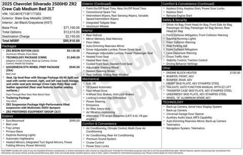 Another view of 2025 Chevrolet Silverado 2500HD ZR2 for sale in Logan, OH at Don Wood Chevrolet