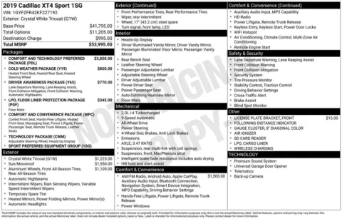 Another view of 2019 Cadillac XT4 Sport for sale in Logan, OH at Don Wood Chevrolet