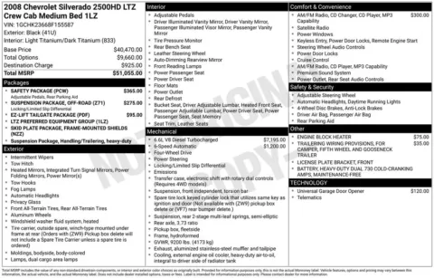 Photos of 2008 Chevrolet Silverado 2500HD LTZ for sale in Logan, OH at Don Wood Chevrolet