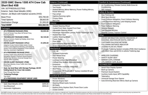 Another view of 2020 GMC Sierra 1500 AT4 for sale in Logan, OH at Don Wood Chevrolet