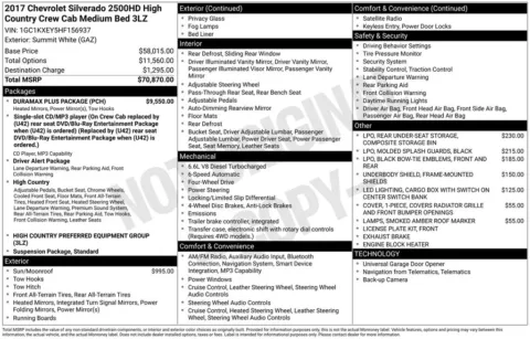 Another view of 2017 Chevrolet Silverado 2500HD High Country for sale in Logan, OH at Don Wood Chevrolet