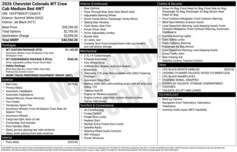 More photos of 2026 Chevrolet Colorado Work Truck at Don Wood Chevrolet, OH