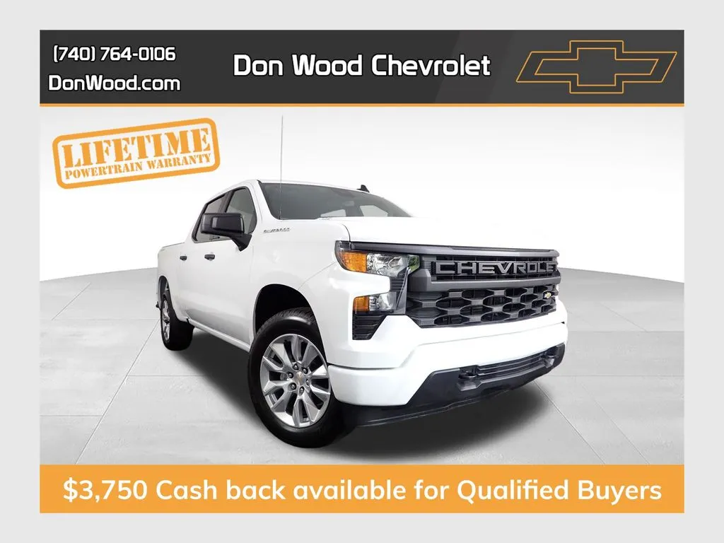 White 2026 Chevrolet Silverado 1500 Custom for sale in Logan, OH