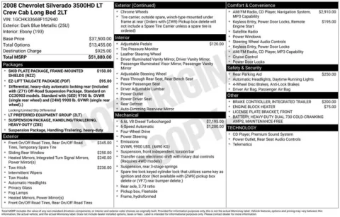 Another view of 2008 Chevrolet Silverado 3500HD LT for sale in Logan, OH at Don Wood Chevrolet