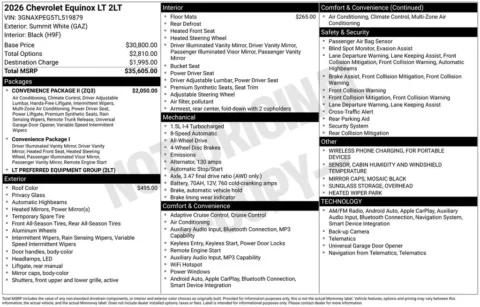 Another view of 2026 Chevrolet Equinox LT for sale in Logan, OH at Don Wood Chevrolet