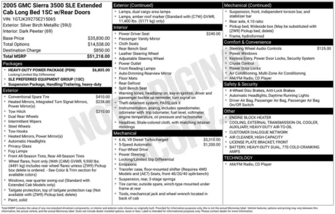 Another view of 2005 GMC Sierra 3500 SLE for sale in Logan, OH at Don Wood Chevrolet