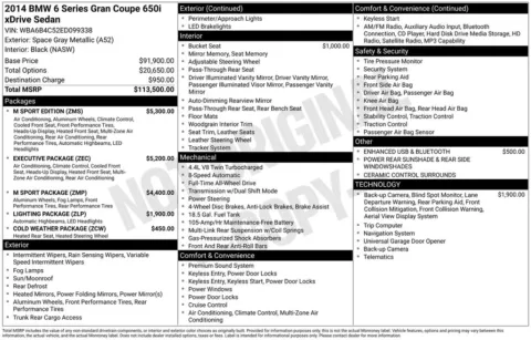 Another view of 2014 BMW 6 Series 650i xDrive Gran Coupe for sale in Logan, OH at Don Wood Chevrolet