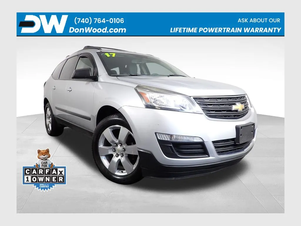 Silver 2017 Chevrolet Traverse LS for sale in Logan, OH