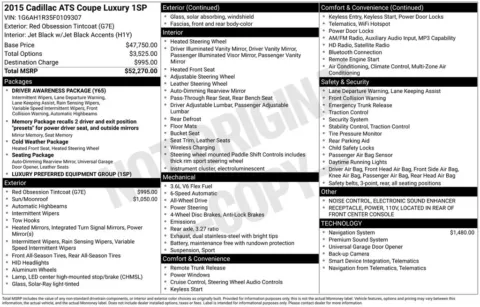 More photos of 2015 Cadillac ATS 3.6L Luxury at Don Wood Chevrolet, OH