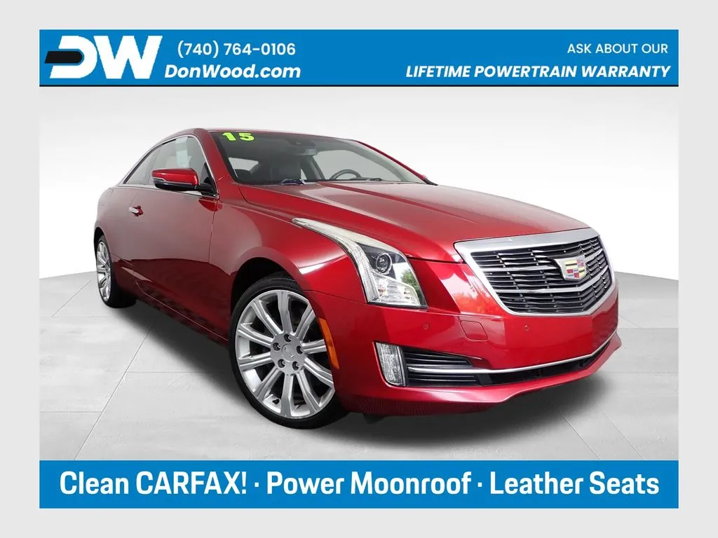Red 2015 Cadillac ATS 3.6L Luxury for sale in Logan, OH