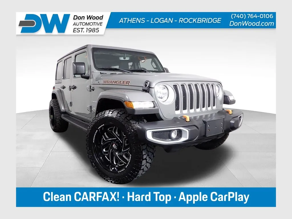 Gray 2022 Jeep Wrangler Unlimited Sahara for sale in Logan, OH