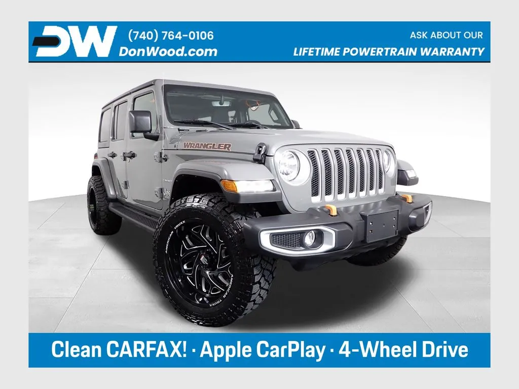 Gray 2022 Jeep Wrangler Unlimited Sahara for sale in Logan, OH