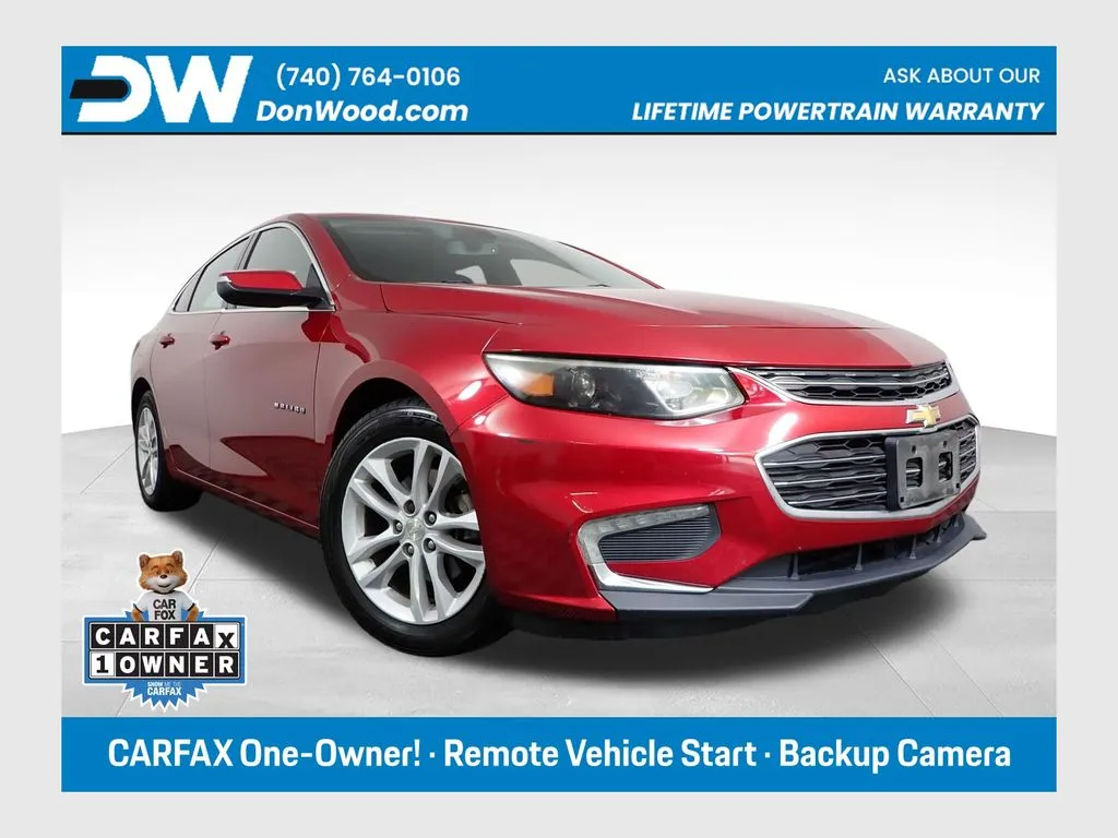 Red 2016 Chevrolet Malibu LT for sale in Logan, OH