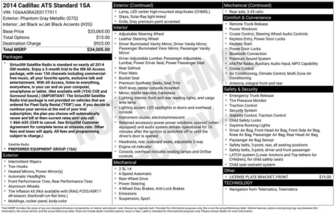 Another view of 2014 Cadillac ATS 2.5L for sale in Logan, OH at Don Wood Chevrolet