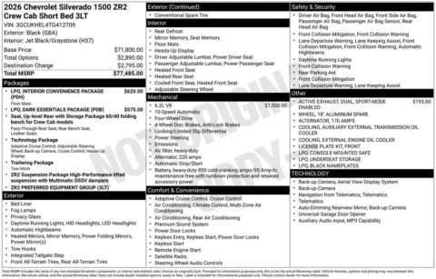 Another view of 2026 Chevrolet Silverado 1500 ZR2 for sale in Logan, OH at Don Wood Chevrolet