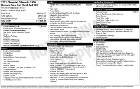 Photos of 2021 Chevrolet Silverado 1500 Custom for sale in Logan, OH at Don Wood Chevrolet